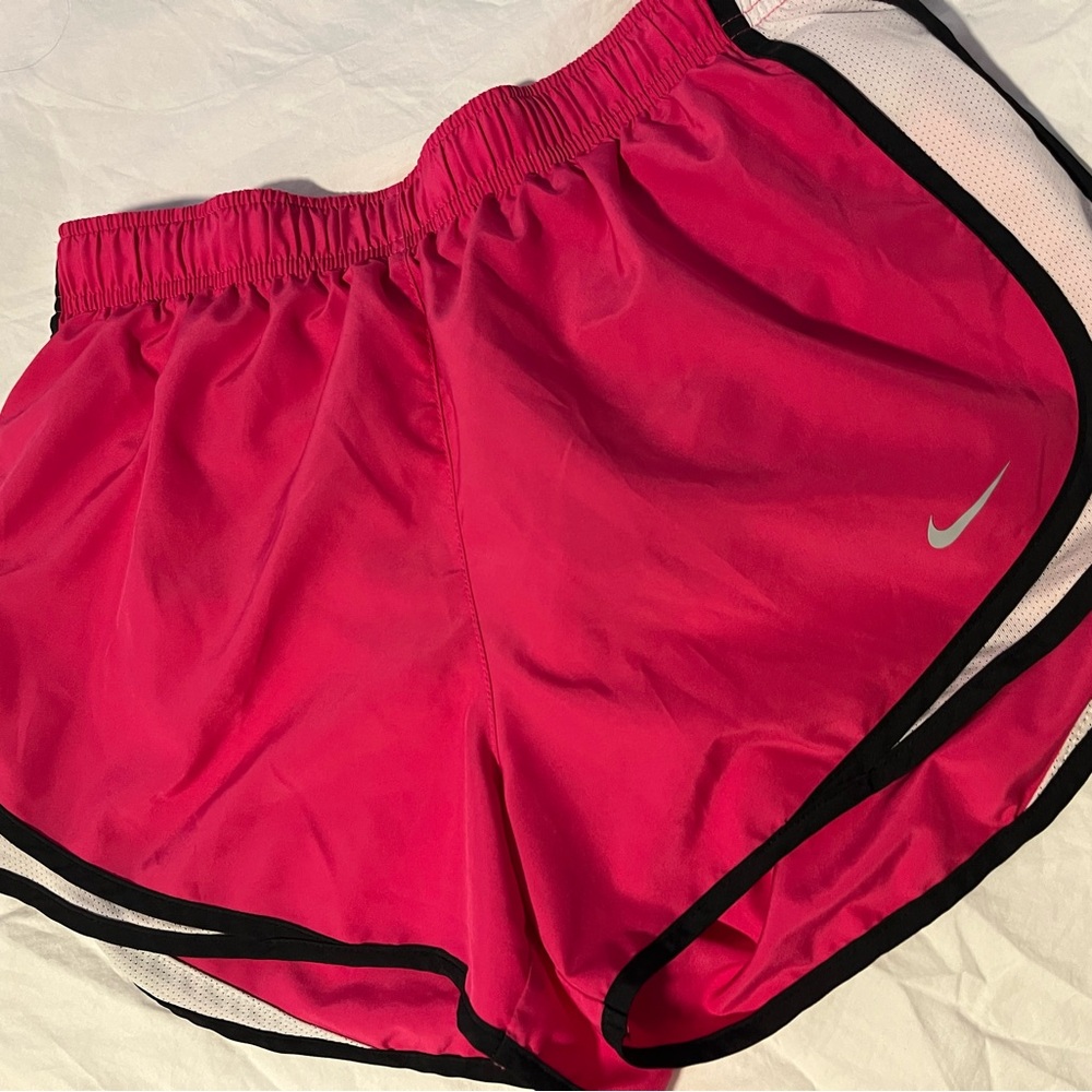 Nike Women's Dri Fit Athletic Shorts in Pink and Black